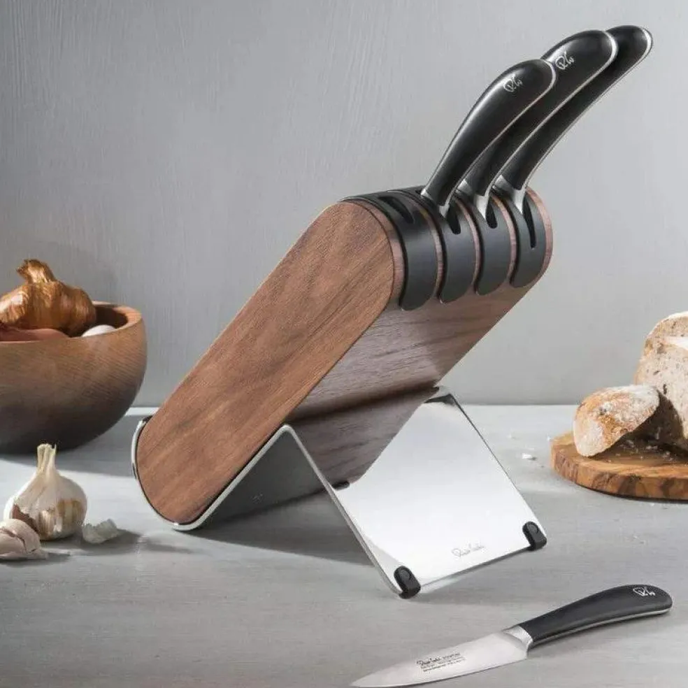 Signature Q Knife Block With 4 Knives, Ash