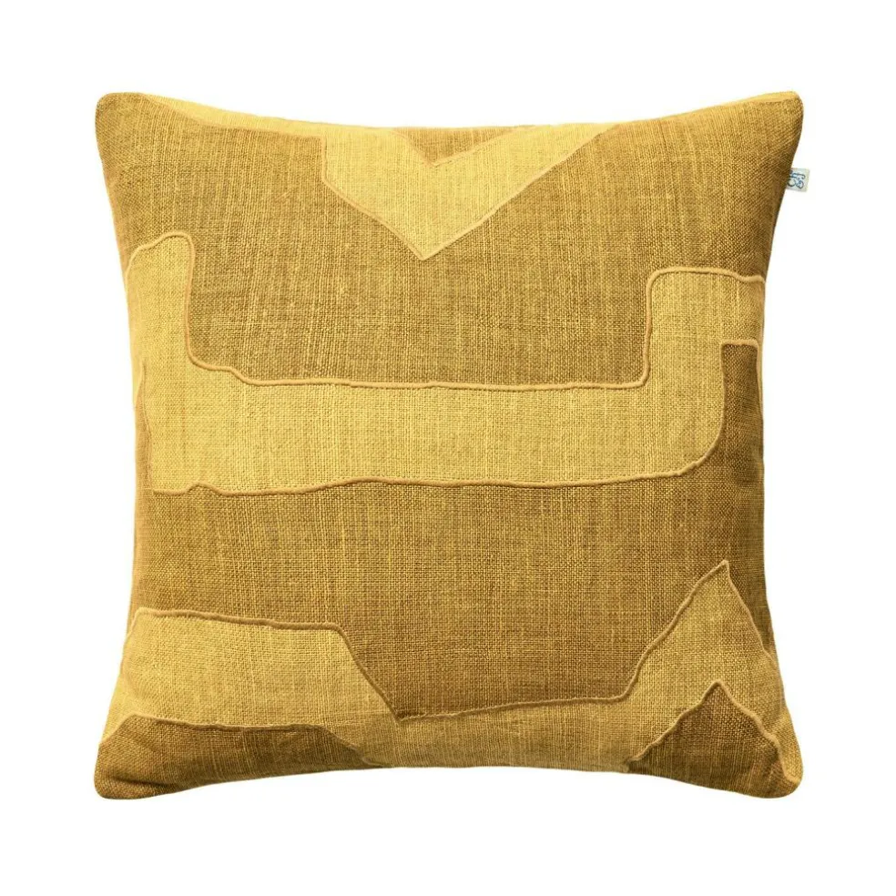 Sikkim Cushion Cover 50x50 cm, Apricot Orange / Khaki