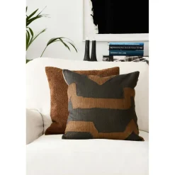 Sikkim Cushion Cover 50x50 cm, Apricot Orange / Khaki