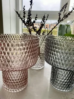 Silma Vase 19 cm, Grey