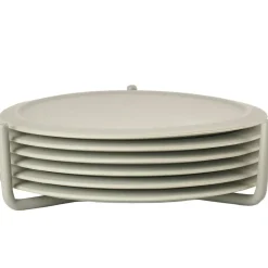 Singles Coaster With Holder, Black