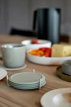 Singles Coaster With Holder, Black