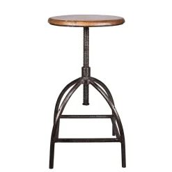Sire Stool, Mango Wood / Iron