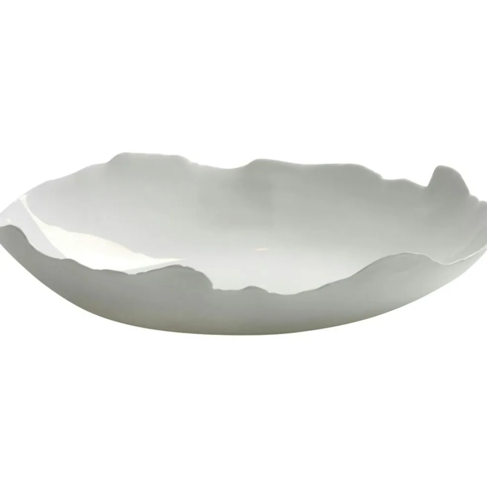 Sjanti Deep Fat Oval, White