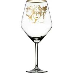 Slice Of Life Red Wine Glass, Gold