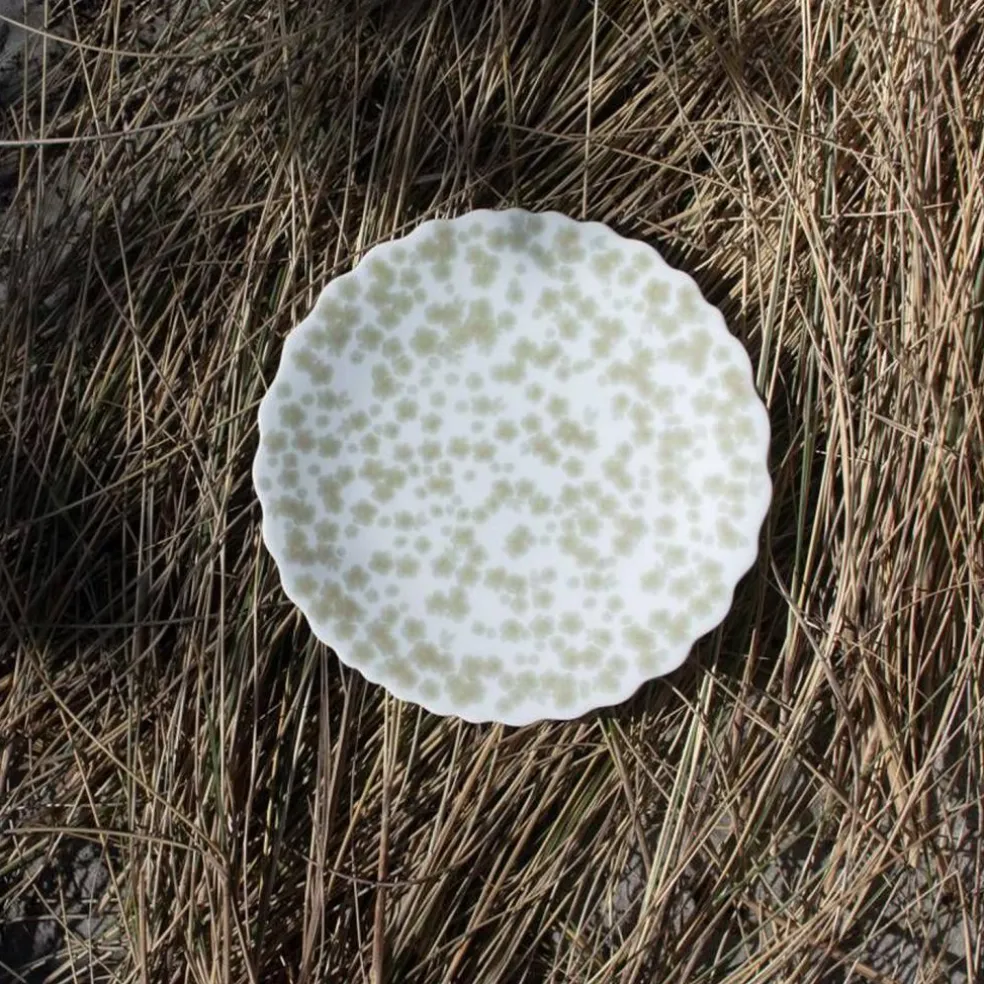Slåpeblom Plate 21 cm, Green