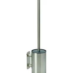 Solid/Base Toilet Brush, Stainless Look