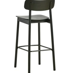 Soma Bar Stool, Black Painted Ash