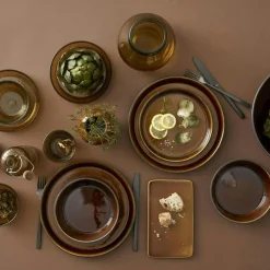 Soup Bowl Ø18 cm Black/Amber