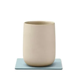 Square Glass Mat Nupo 10x10 cm, Pastel Green