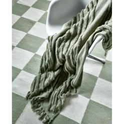 Square Rug White/Nature, 200x300 cm