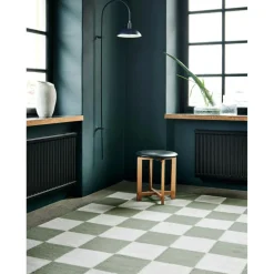 Square Rug 250x350 cm, White/Nature