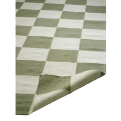 Square Rug 170x230 cm, White/Nature