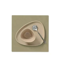 Square S Table Mat Nupo 28x28 cm, Khaki