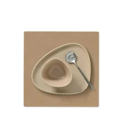 Square S Table Mat Nupo 28x28 cm, Khaki