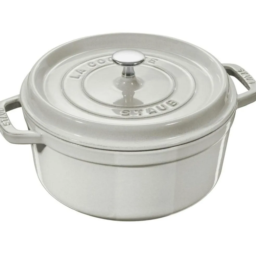 Staub Cocotte Round, 24 cm 3,8 L, White