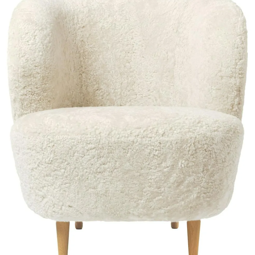 Stay Lounge Chair Sheepskin Moonlight/Oak