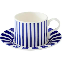 Steccato Teacup With Saucer, 29 cl