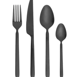 STELLA Cutlery Set 16 Pieces, Black