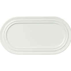 Stevns Oval Plate Chalk White, 27,5 cm