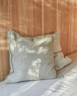 Streak Cushion Cover 50x50 cm, Light Green