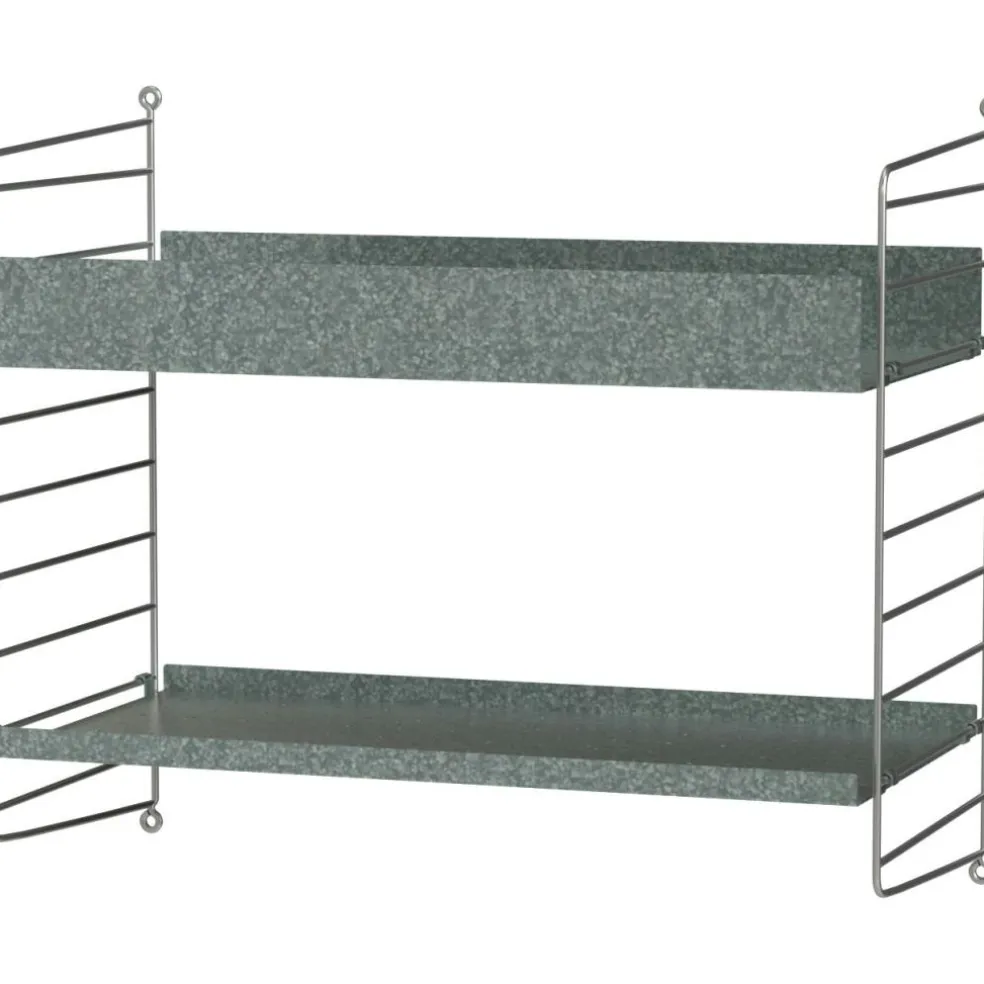 String Outdoor Shelf D, Galvanised Steel