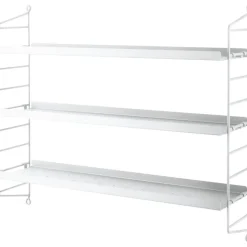 String Pocket Shelf Metal, Oxtorgsröd