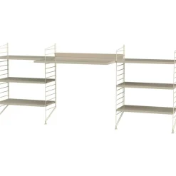 String Shelf Combination D Workspace, White