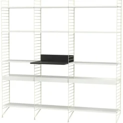 String Shelf Combination L Kitchen, Black