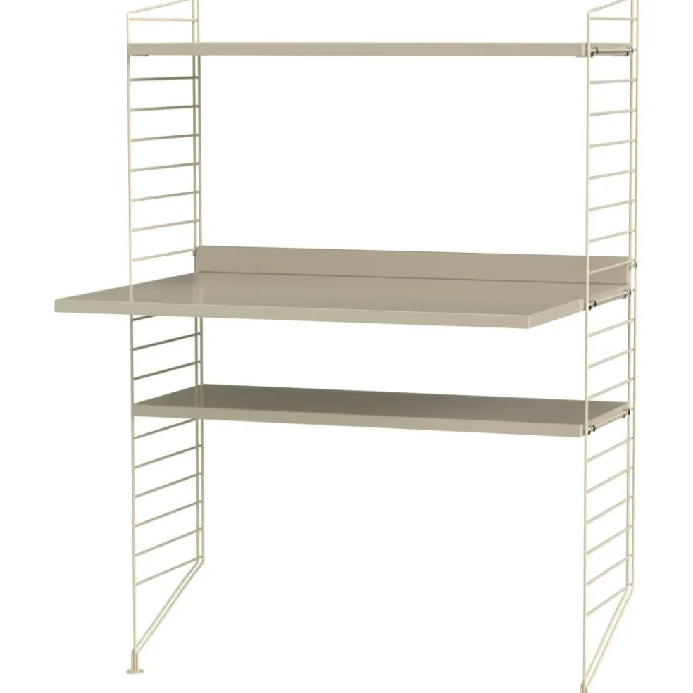 String Shelf Combination H Workplace, Beige