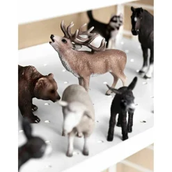 String Shelf With Low Edge Metal 30x78 cm, White