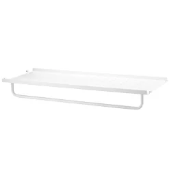 String Shelf With Low Edge Metal 30x78 cm, White