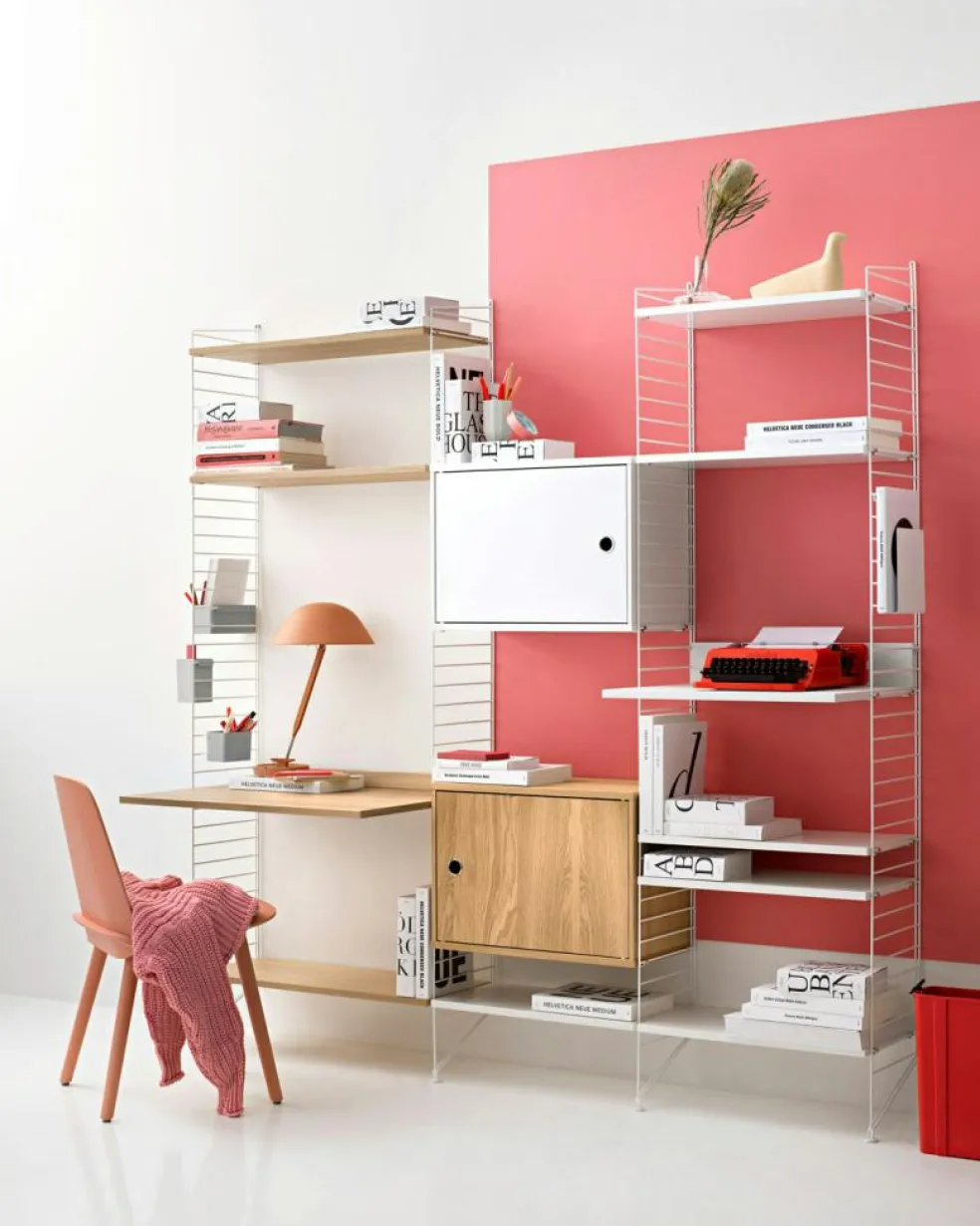 String Shelves 3-pack 78x20 cm, Black Ash