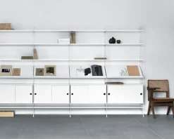 String Shelves 3-pack 78x20 cm, Black Ash