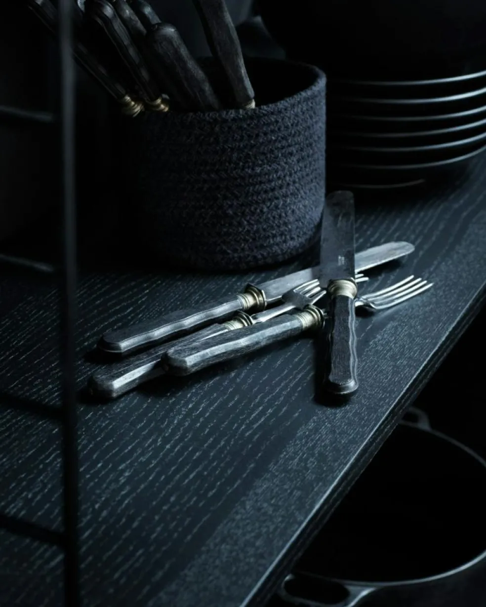 String Shelves 3-pack 78x20 cm, Black Ash