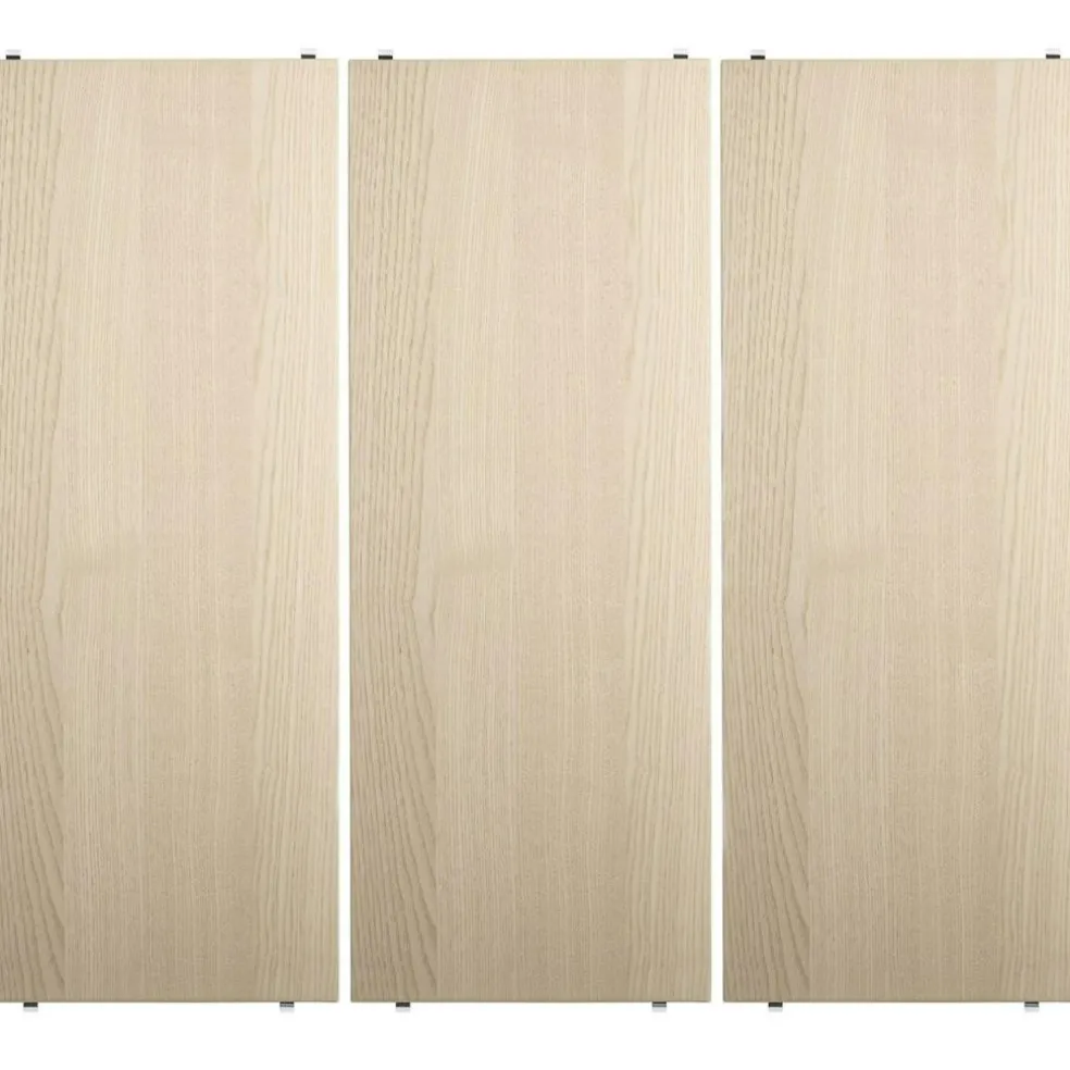 String Shelves 3-pack 78x20 cm, Black Ash