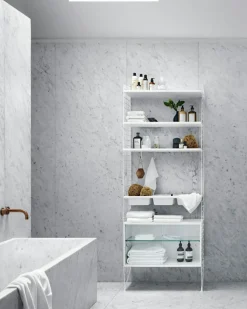 String Shelves 3-pack 58x20 cm, Black Ash