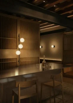 Stringball 3 Wall Lamp, Brass