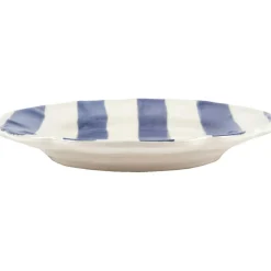 Stripe Plate 28 cm, Blue