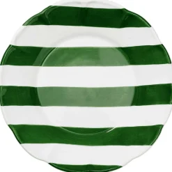 Stripe Plate 28 cm, Blue