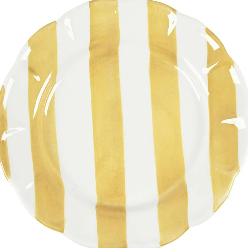 Stripe Plate 28 cm, Blue