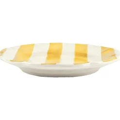 Stripe Plate 28 cm, Blue