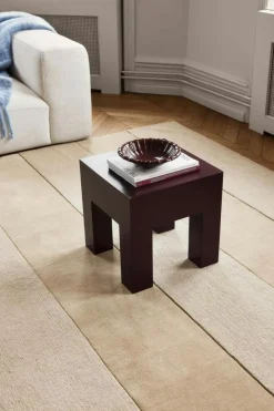 Stripe Wool Rug 250x350 cm, Almond