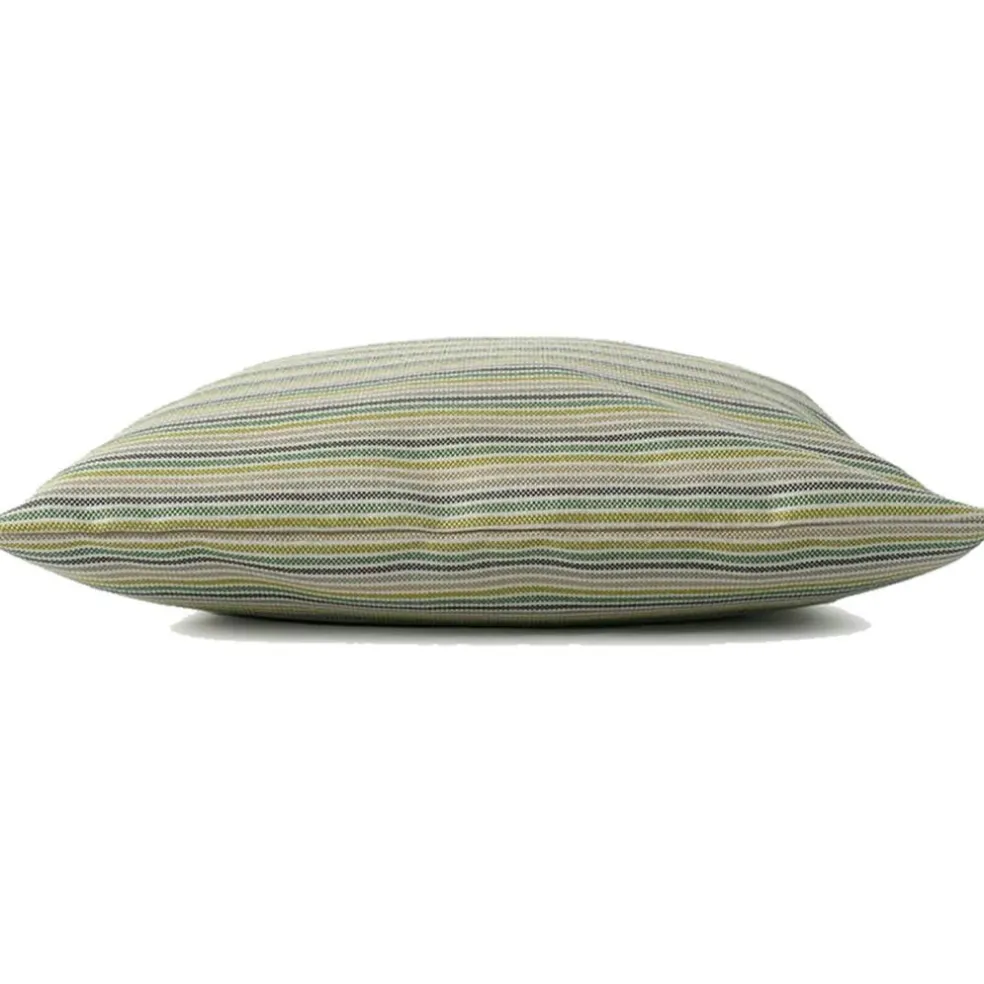 Striped Cushion Cover 50x50 cm, Green
