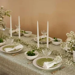 Stripes Candle Holder 8 cm, Cinnamon