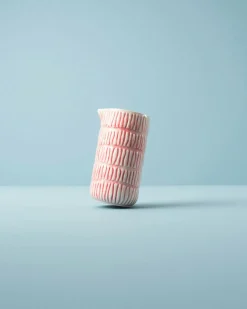 Stripes Jug 30 cl, Light Pink