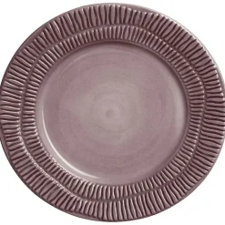 Stripes Plate 21 cm, White