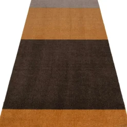 Stripes Rug Dijon/Brown, 90x200 cm