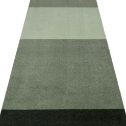 Stripes Rug Light Green / Dark Green, 90x130 cm