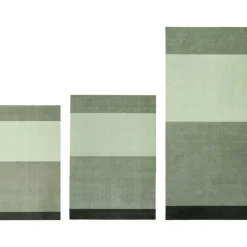 Stripes Rug Light Green / Dark Green, 90x130 cm